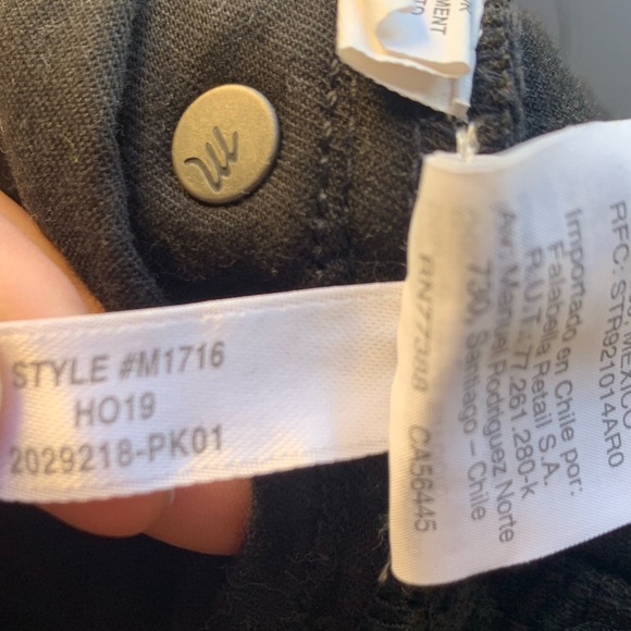 Madewell Black Distressed Frayed Hem Denim Mini Skirt size 30 EUC - Picture 6 of 6